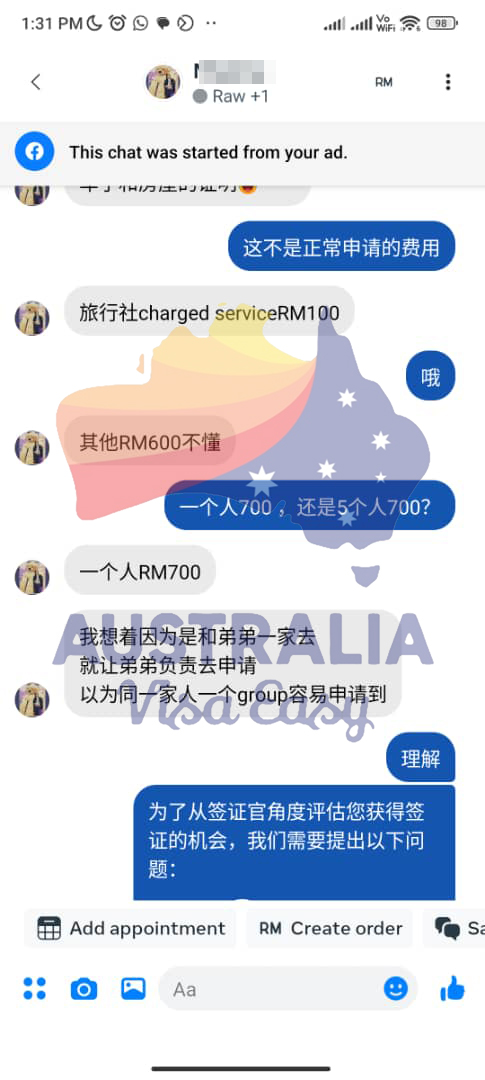 AUSVJ client testimonial screenshot — Australian Visa · 04 Jan 2024