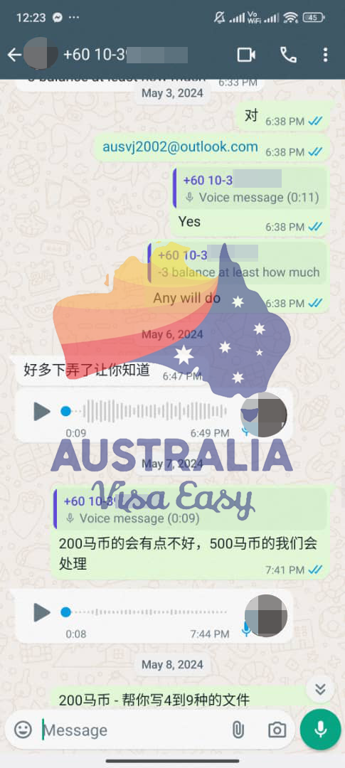 AUSVJ client testimonial screenshot — Australian Visa · 12 Jun 2024