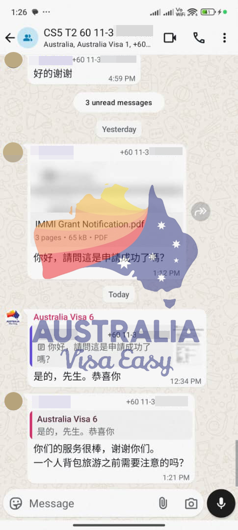 AUSVJ client testimonial screenshot — Australian Visa · 19 Jul 2025